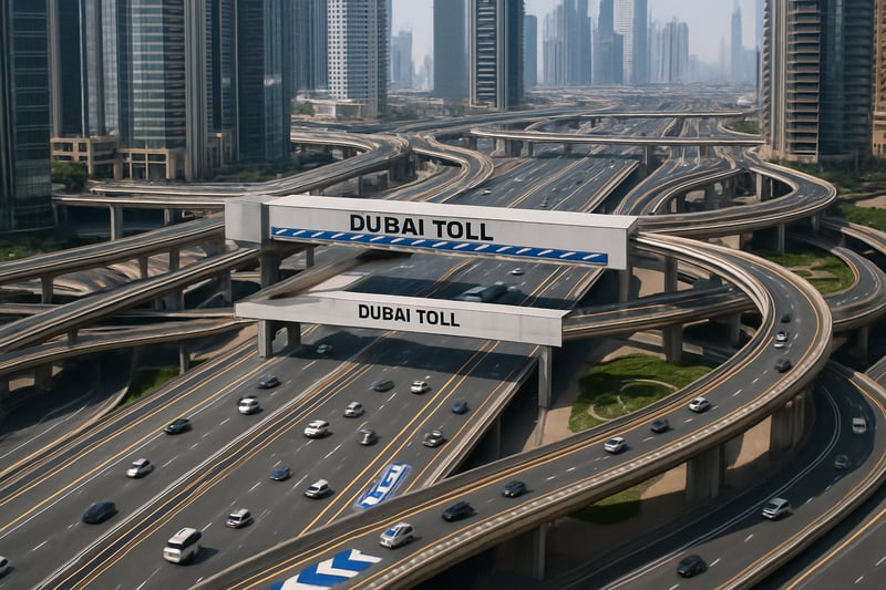 Dubai toll road infrastructure